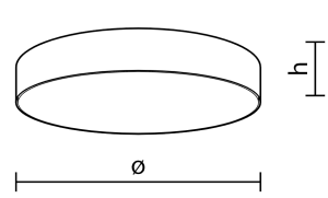 ابعاد لوستر گرد