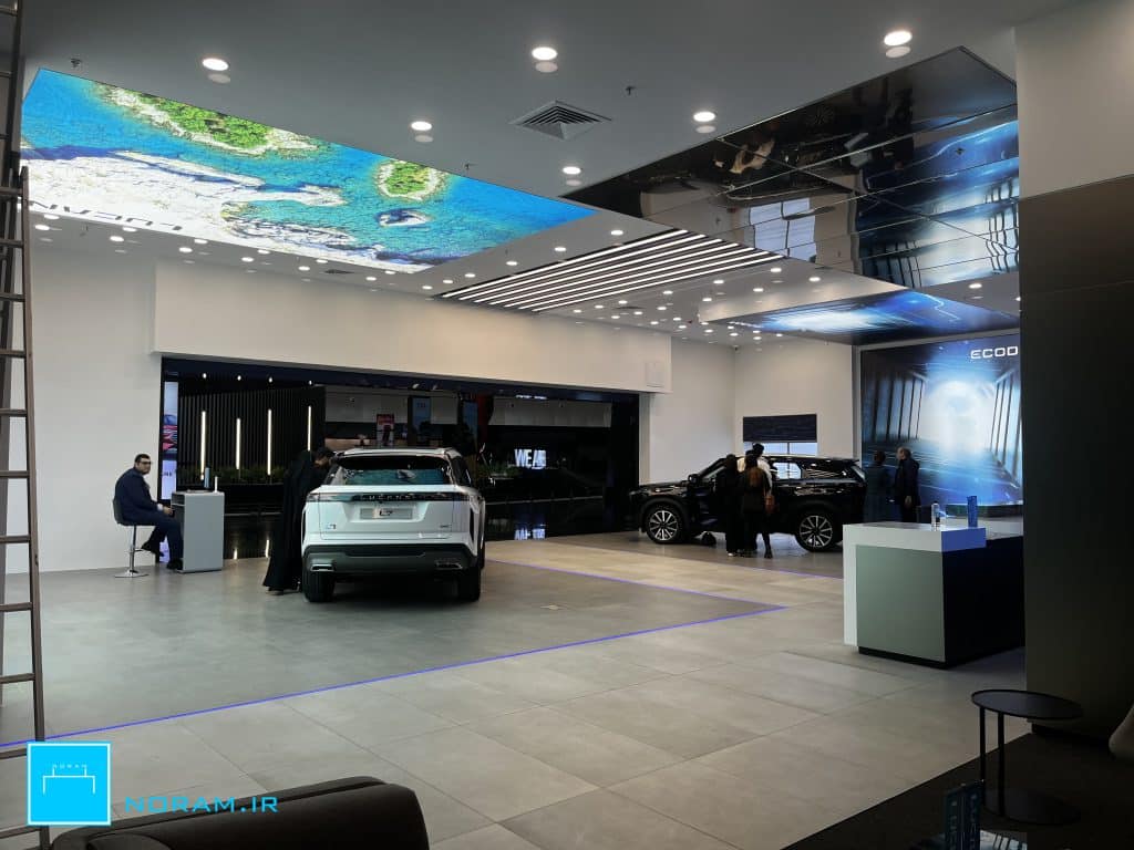 سقف کشسان نورام در پروژه لوکانو ایرانمال